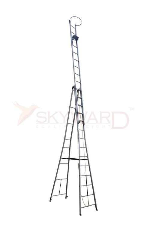 Model No. 1000 Aluminium Self Supported Ladder Extension for Home and Industrial Access Use, Professional Freestanding Ladder for Maintenance, Repair, Storage and Daily Working Tasks